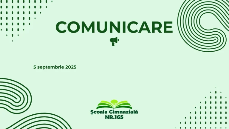 Comunicare 5 septembrie 2025